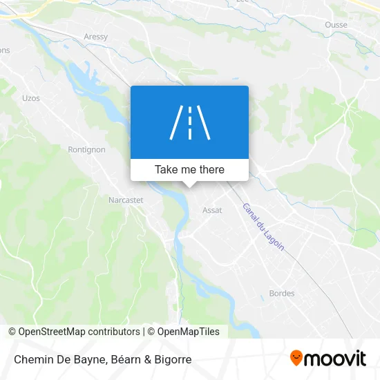 Chemin De Bayne map