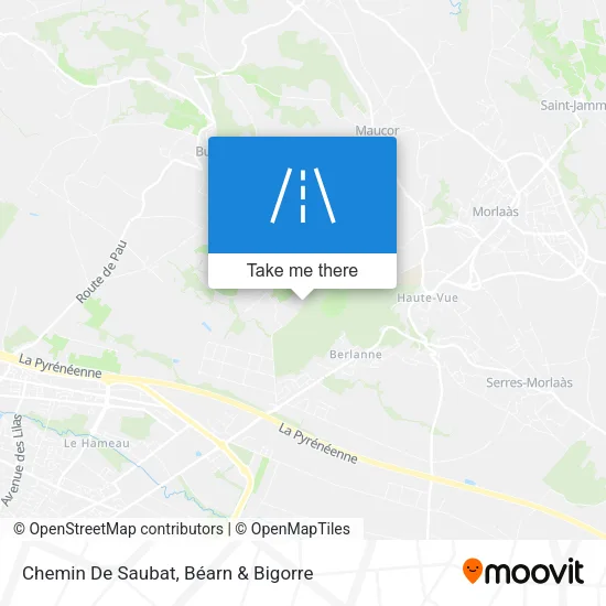 Chemin De Saubat map
