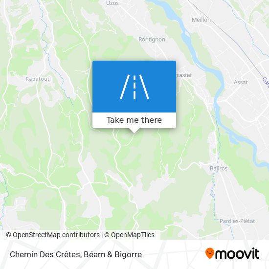 Chemin Des Crêtes map