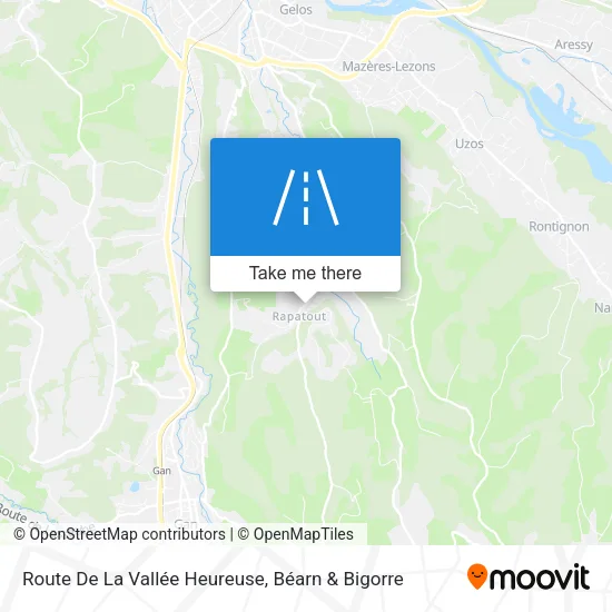 Route De La Vallée Heureuse map