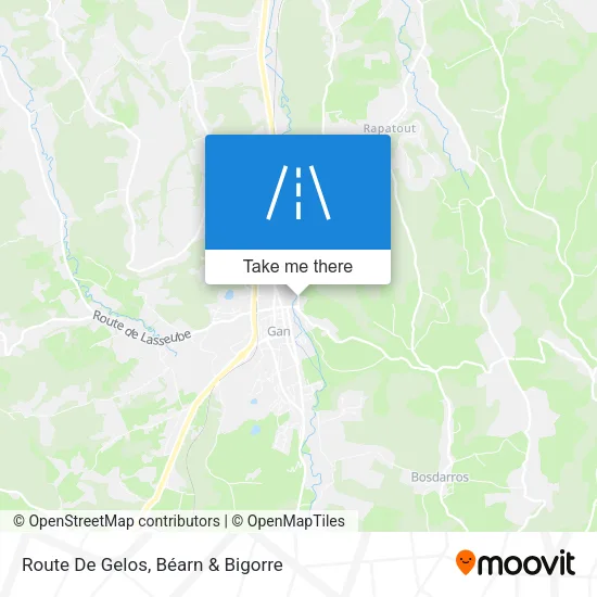 Route De Gelos map