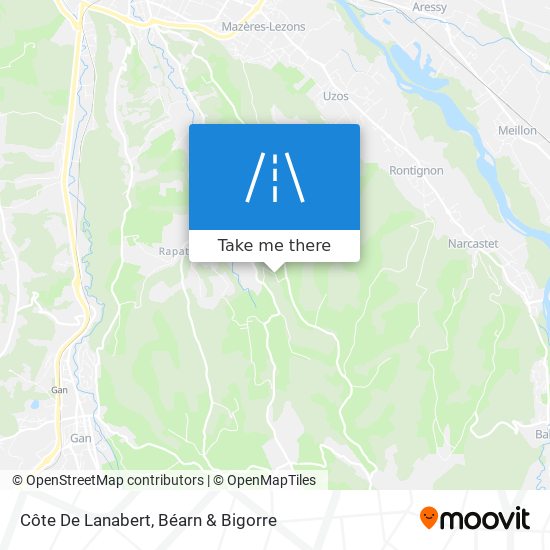 Côte De Lanabert map