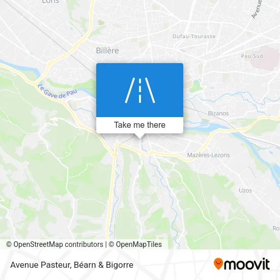 Avenue Pasteur map