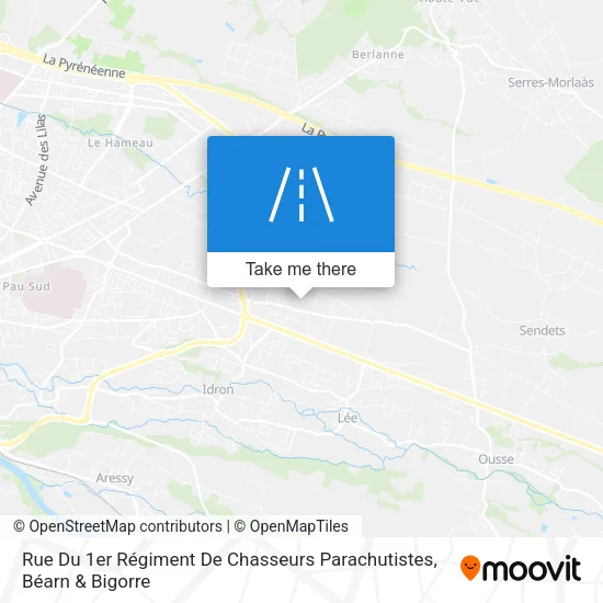 Rue Du 1er Régiment De Chasseurs Parachutistes map
