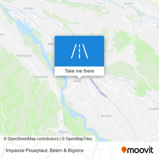 Impasse Poueylaut map