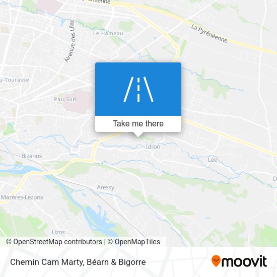Chemin Cam Marty map