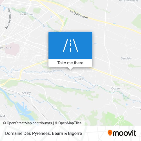 Domaine Des Pyrénées map