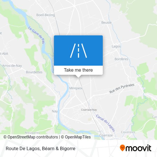Route De Lagos map