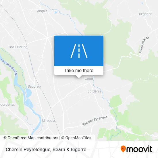 Chemin Peyrelongue map