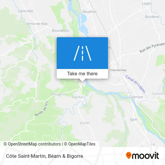 Côte Saint-Martin map