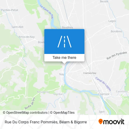 Rue Du Corps Franc Pommiès map