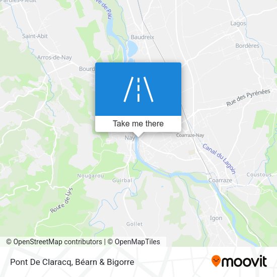 Pont De Claracq map