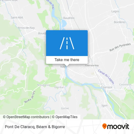 Pont De Claracq map