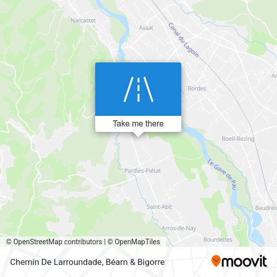 Chemin De Larroundade map