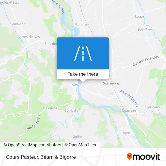 Cours Pasteur map