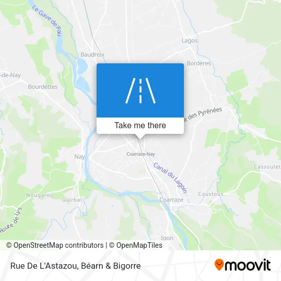 Rue De L'Astazou map
