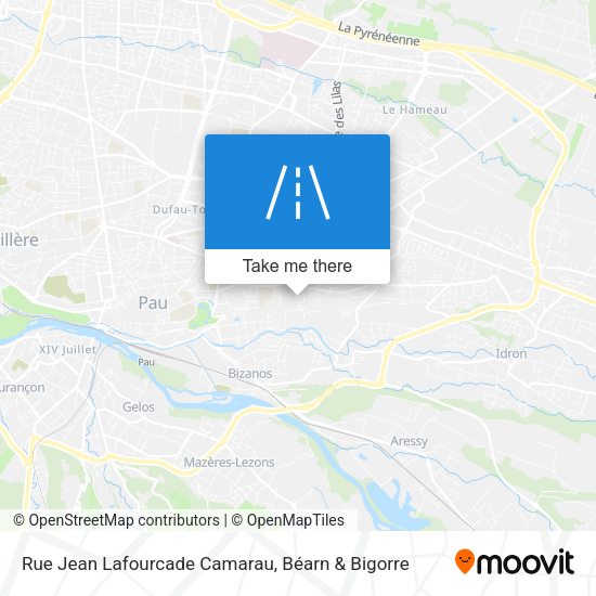 Rue Jean Lafourcade Camarau map