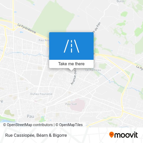 Rue Cassiopée map