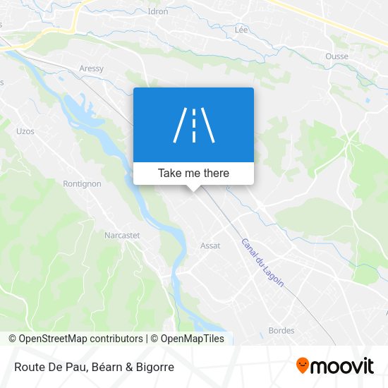 Route De Pau map
