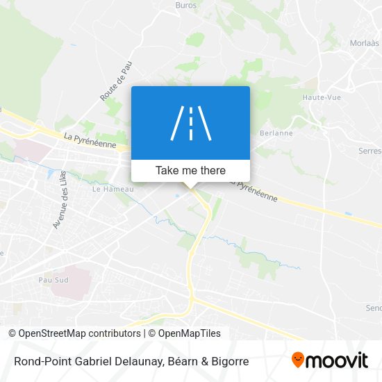 Rond-Point Gabriel Delaunay map