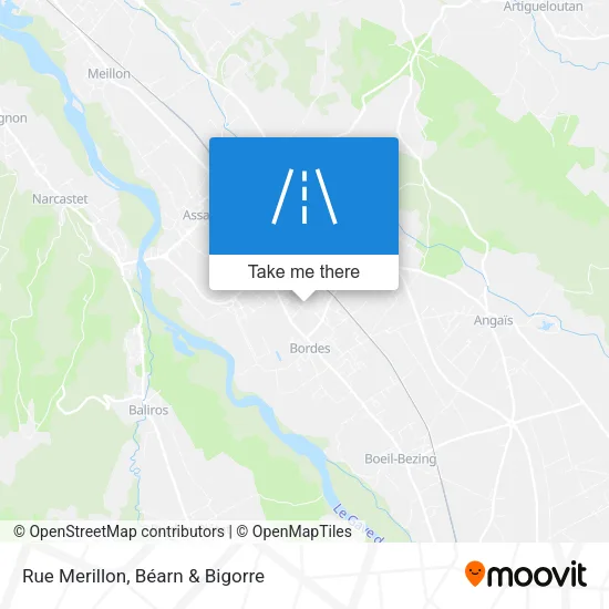 Rue Merillon map