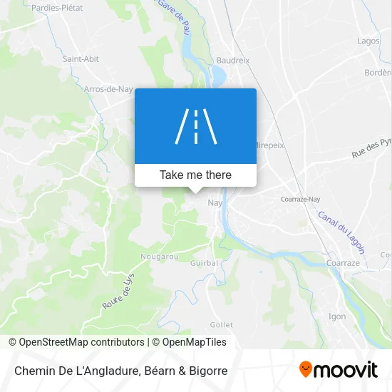 Chemin De L'Angladure map