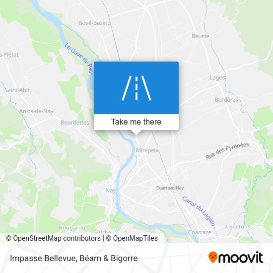 Impasse Bellevue map