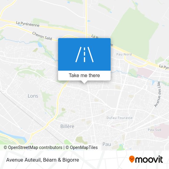 Avenue Auteuil map