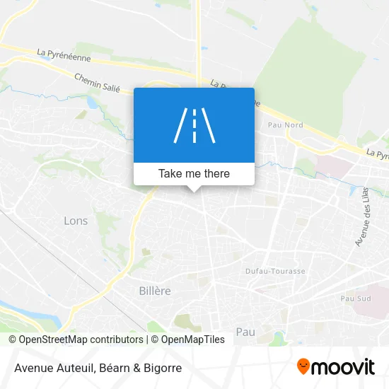 Avenue Auteuil map