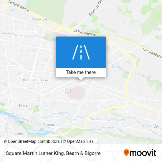 Square Martin Luther King map