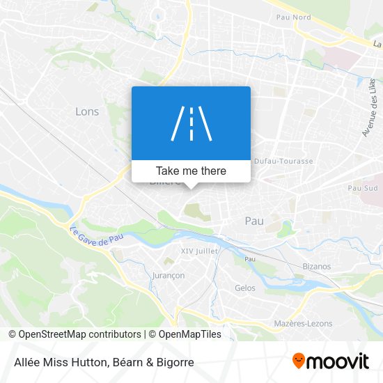Allée Miss Hutton map