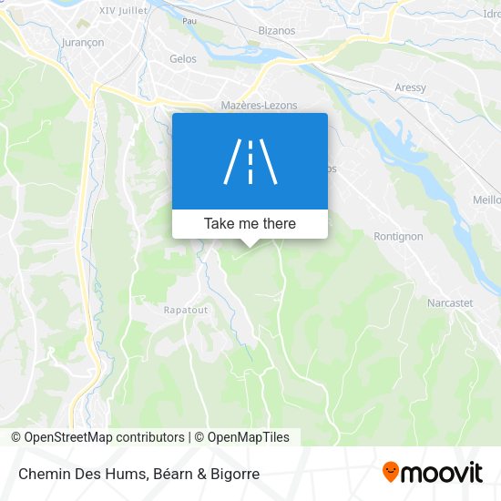 Chemin Des Hums map