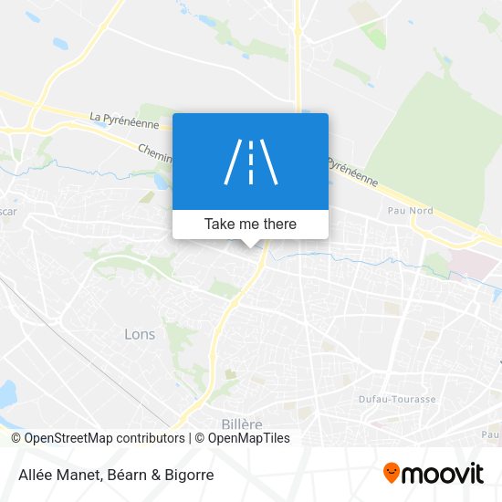 Allée Manet map