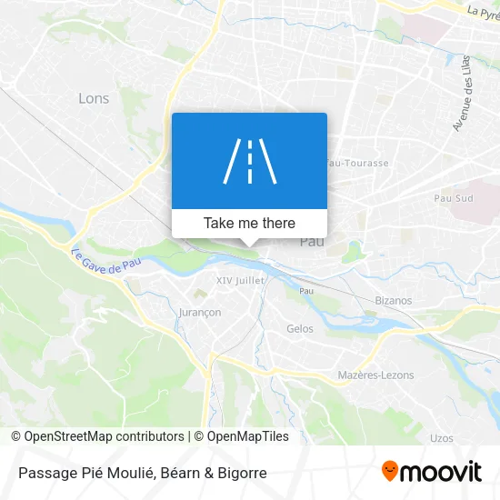 Passage Pié Moulié map