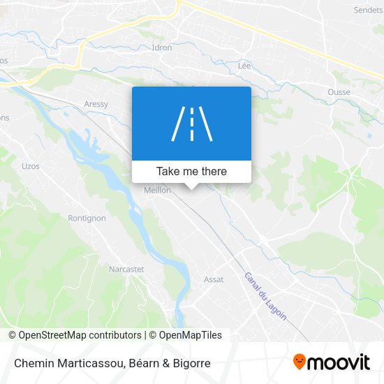 Chemin Marticassou map