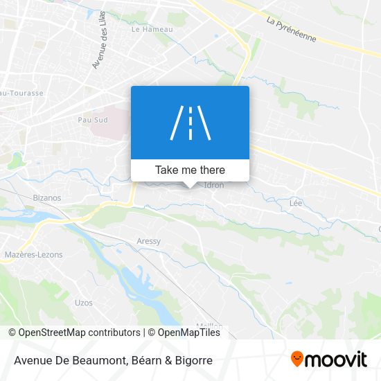 Avenue De Beaumont map