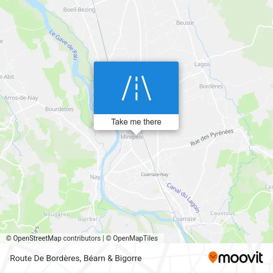 Route De Bordères map