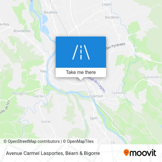 Avenue Carmel Lasportes map
