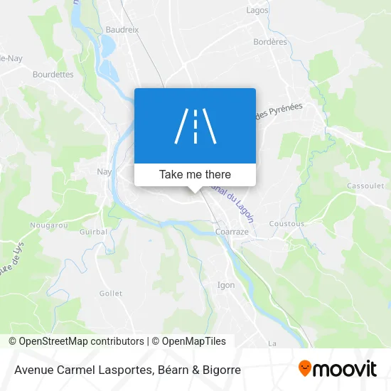 Avenue Carmel Lasportes map