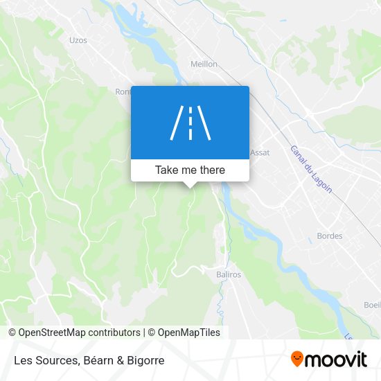 Les Sources map