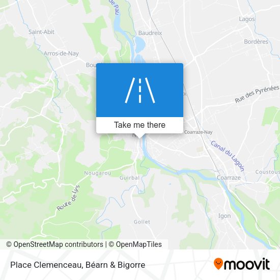 Place Clemenceau map