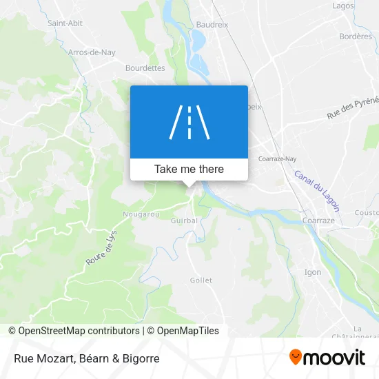Rue Mozart map