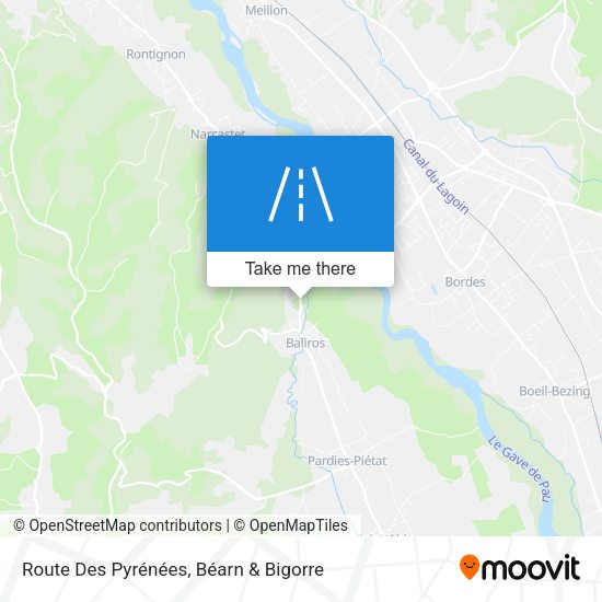 Route Des Pyrénées map