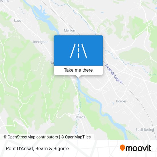 Pont D'Assat map