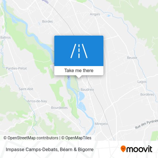 Impasse Camps-Debats map