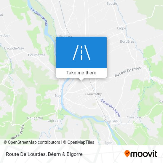 Route De Lourdes map