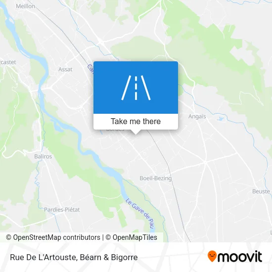 Rue De L'Artouste map