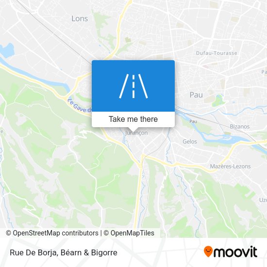 Rue De Borja map
