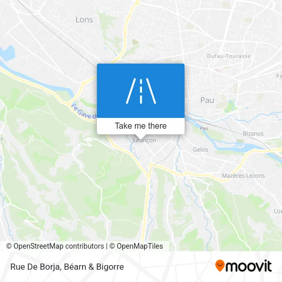 Rue De Borja map