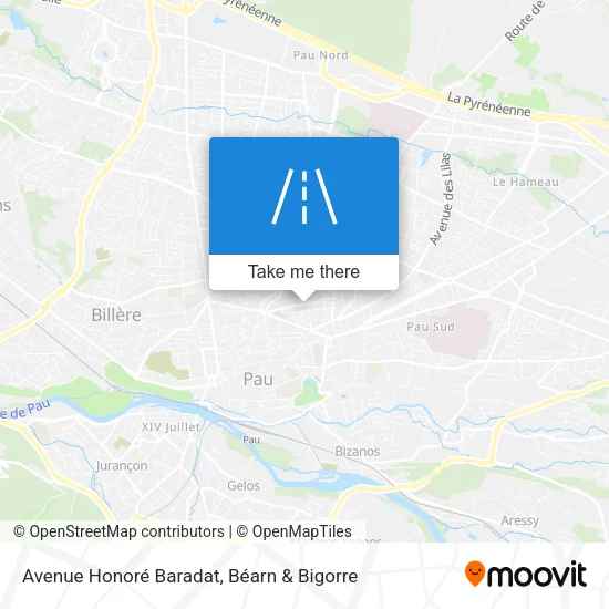 Avenue Honoré Baradat map